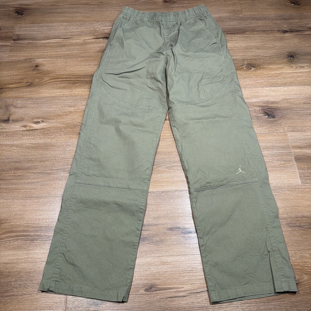 Air Jordan Essentials Pants Men's SMALL Green Woven Standard Fit HF9329-222
